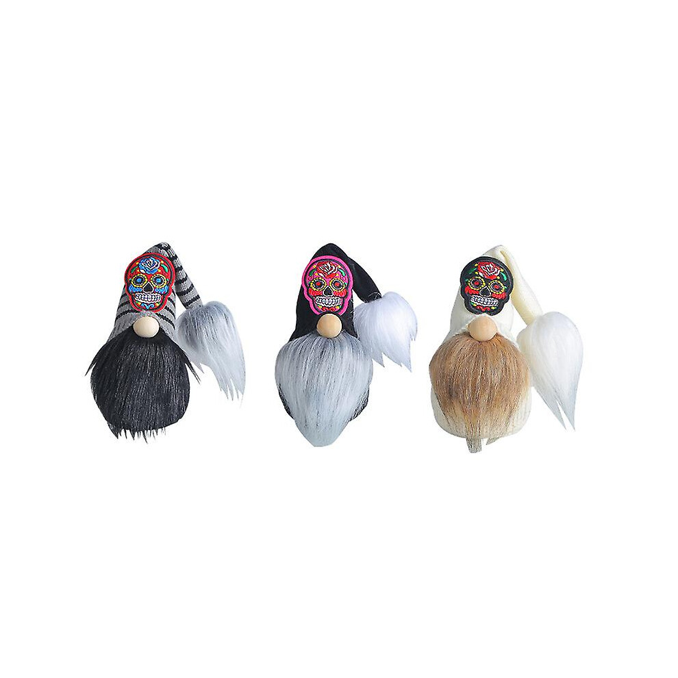 Kikidex (As Show, One Size) 3-Pack Halloween Skull Faceless Doll Decorations For Halloween Party Dress Up