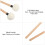 Maple Handle Drum Mallets with Soft Felt Heads for Percussion 7