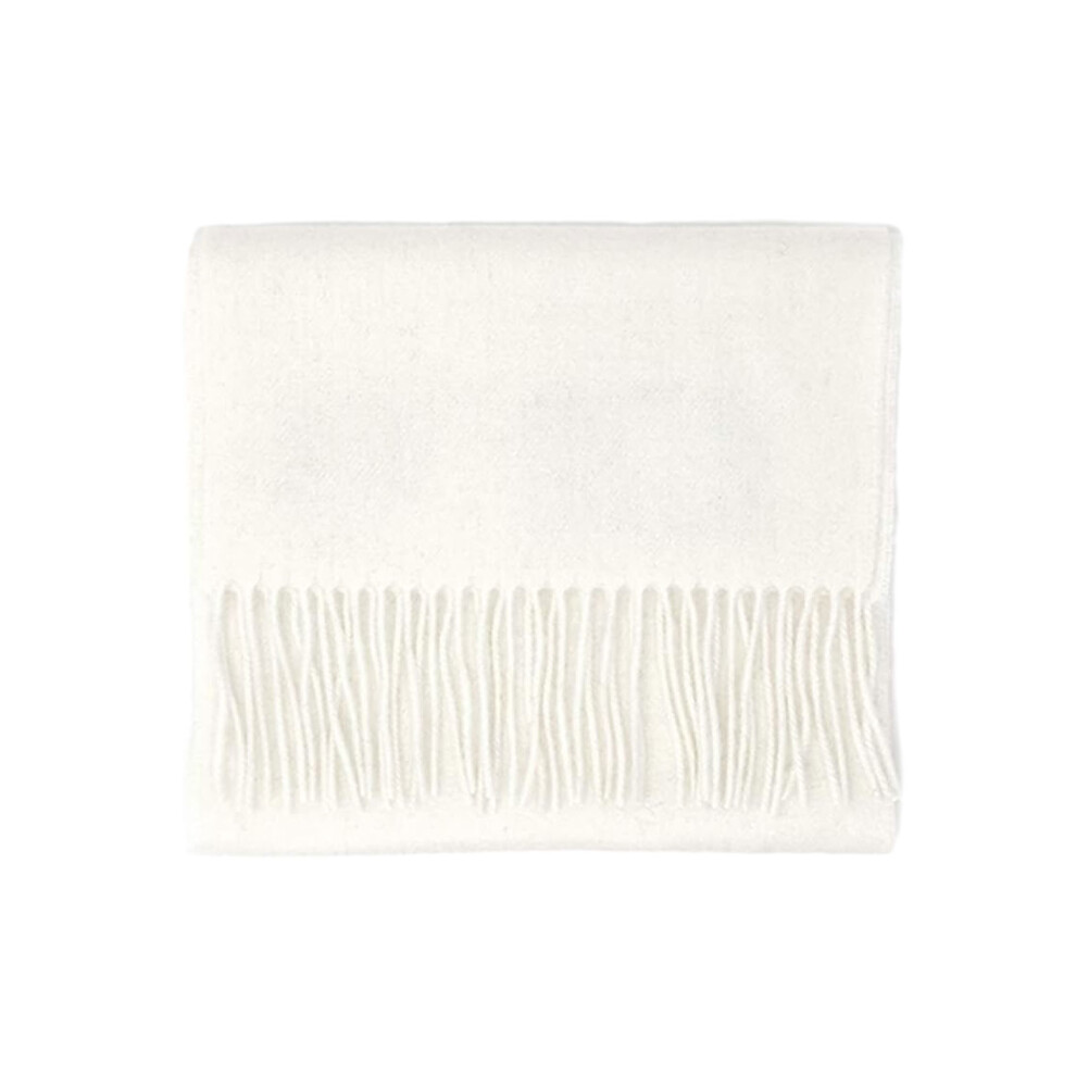 (Beige) Skin Friendly Lambswool Scarf Embrace Winter Comfortably Lightweight-image-OPC-PMPZPG8-NEW