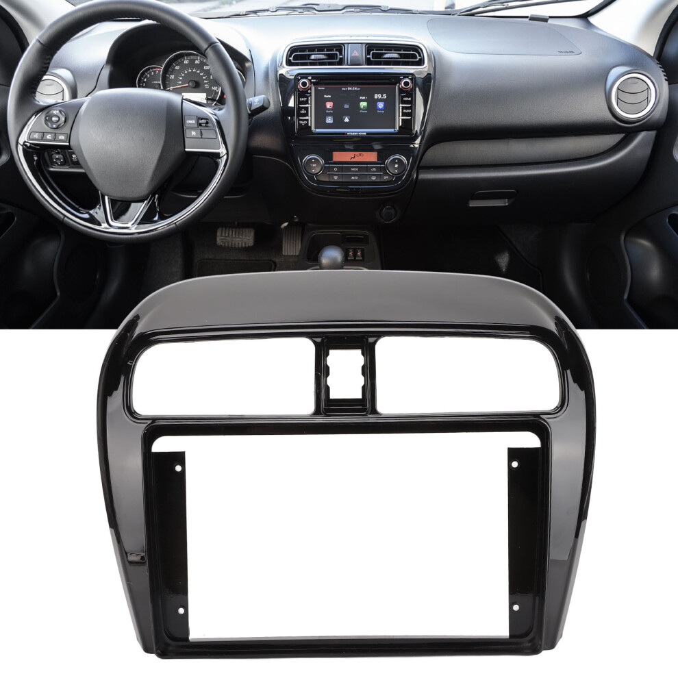 Abs Dashboard Panel Frame For Mitsubishi Mirage 2012+ 9In Navigator Black 4931357663760