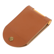 Portable Folding Cribbage Scoring Board With Pegs Leather Cover For Indoor Family Card Game Scorekeeper
