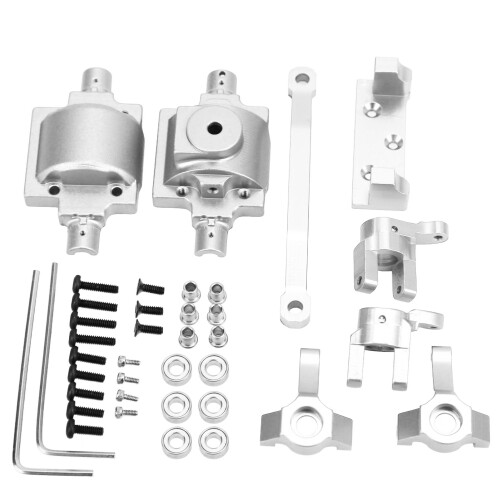 HBX 2098B 1/24 Kit di assi in alluminio argento per auto RC 1