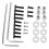 HBX 2098B 1/24 Kit di assi in alluminio argento per auto RC 7