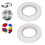 2 Stück doppelseitiges Klebeband, 15 mm Breite, 50 12