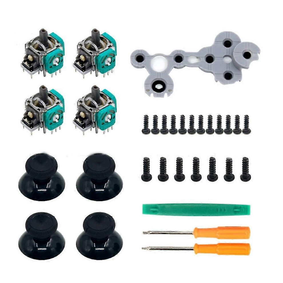 Kikidex (As Show, One Size) Conductive Rubber Pad Screws Screwdriver Crowbar For Xbox-One Game Controller