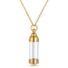 1 Colar Comemorativo Pingente Frasquinho Perfume