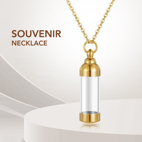1 Colar Comemorativo Pingente Frasquinho Perfume 2