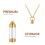 1 Colar Comemorativo Pingente Frasquinho Perfume 5