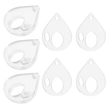 20 Unidades De Acrílico Gotas Transparentes Para Artesanato