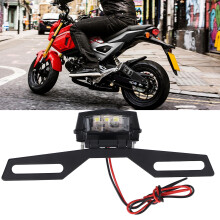Iron Black License Plate Tail Light Holder for MSX125 GROM MSX125SF