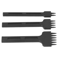 3 Stück Leder-Lochzange Satz Zinklegierung 2/4/6 mm Handwerkzeug