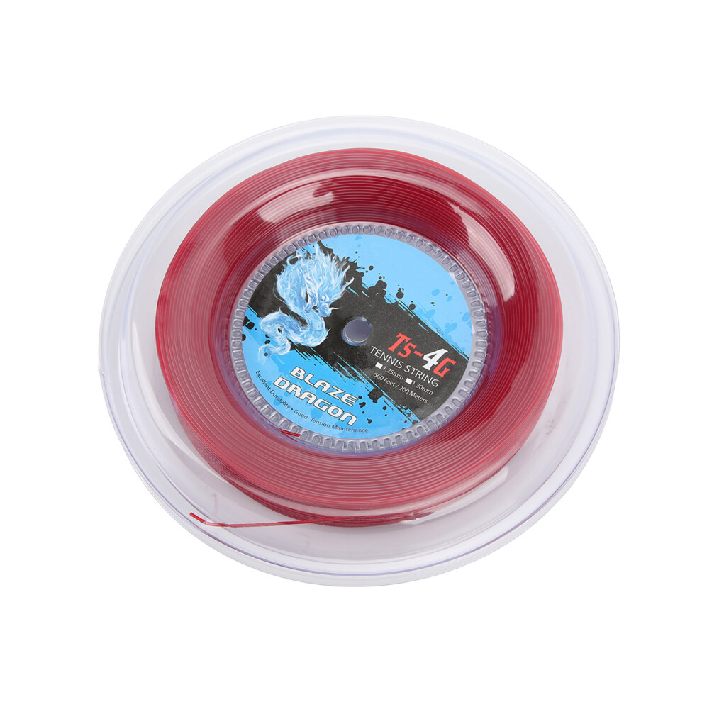 Tennis String Reel 200m 1.3mm Red for Practice & Training Durable & Reliable-image-OPC-PMPZXFD-NEW
