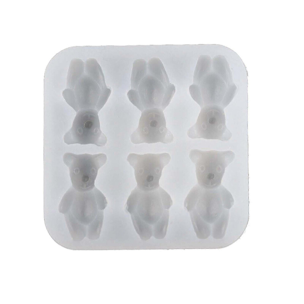 Kikidex (As Show, Style 4) Bear Silicone Mold Fondant Molds For Cake Decorating Kids Chocolate Molds