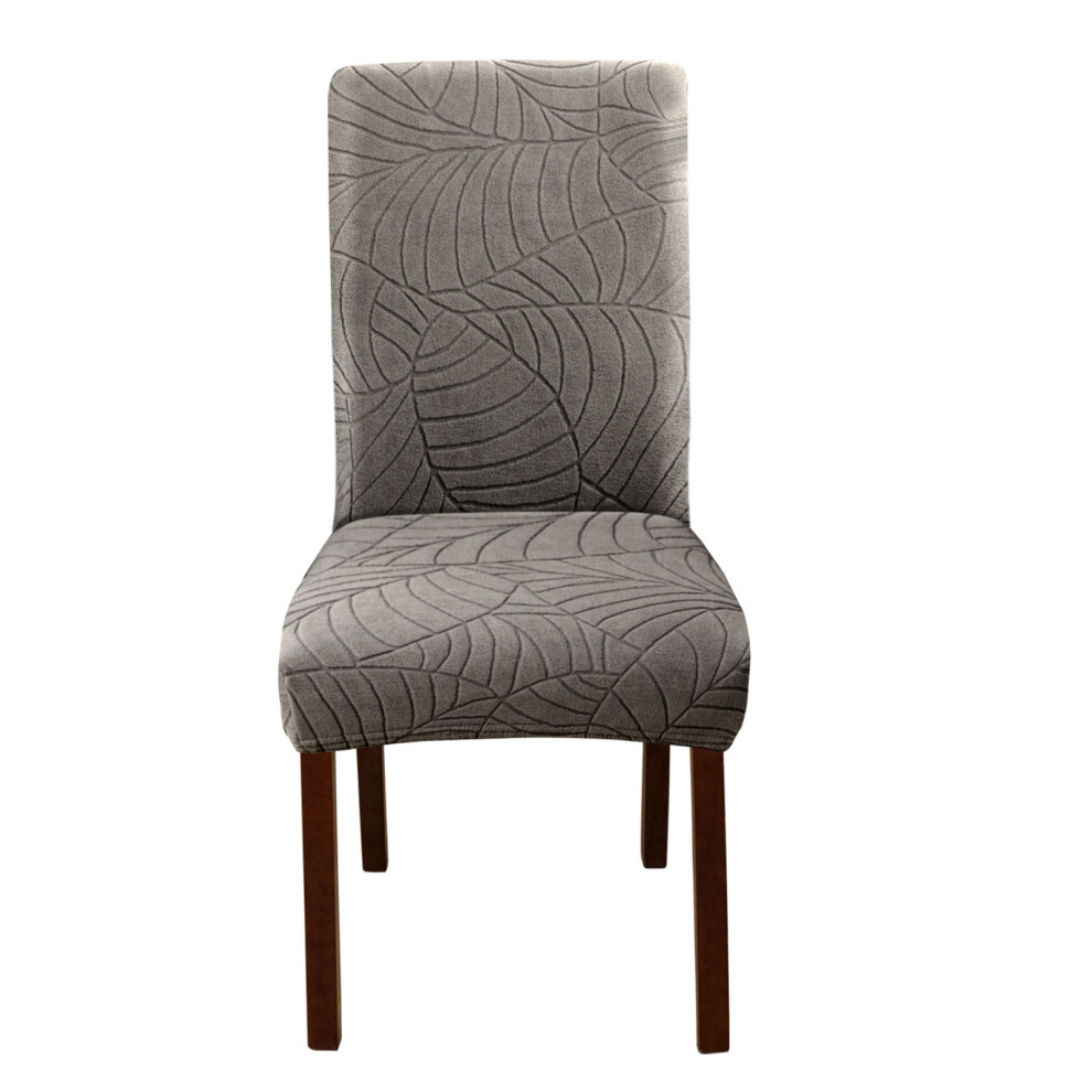 Elastic Leaf Jacquard Chair Slipcover Durable Polyester-taupe-image-OPC-PMPZXYS-NEW