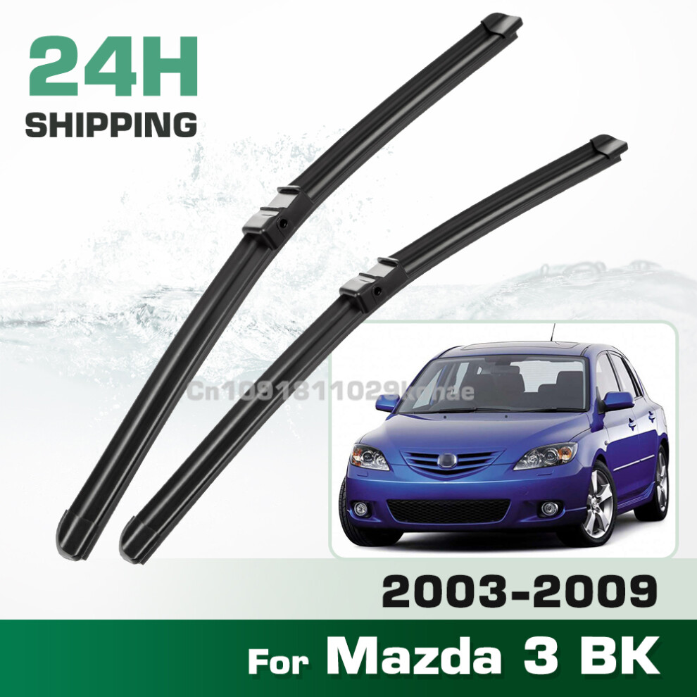 (Right  drive) Wiper LHD&RHD Front Wiper Blades Set For Mazda 3 Mazda3 BK 2003 - 2009 Windshield Windscreen Window Brush-image-OPC-PMPZYDD-NEW