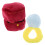 Flauschiger Roter Plüschring Schmuck Für - Geschenkidee 1