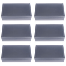 6Stk Hochwertige Schwarze Kraftpapier Schubladen Geschenkverpackung