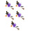 5Stk Halloween Hexen Hängeschmuck Mit Kürbis Holz 7