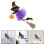 5Stk Halloween Hexen Hängeschmuck Mit Kürbis Holz 11