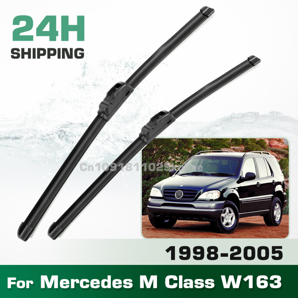 For Mercedes-Benz M Class W163 1998-2005 1999 2000 2001 Lhd&Rhd Front Wiper Blades Windshield Windscreen Window Brush 6935159277680