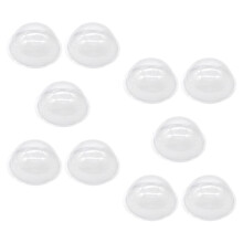 120Ud Hemisferios Plásticos Transparentes Resistentes Para