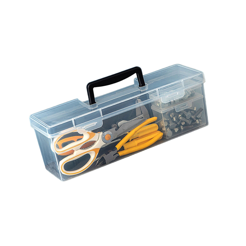 Transparent Organiser Case For Hardware Tool Portable-Black 3 7695000264236