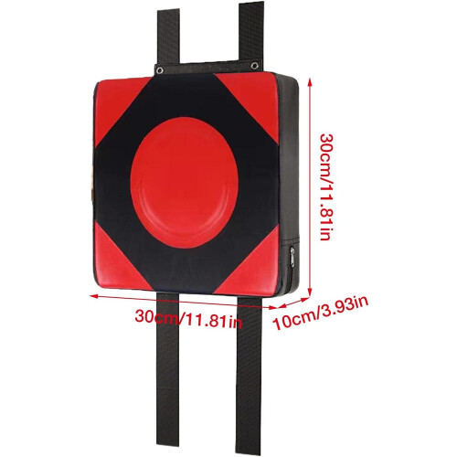 Boxing Wall For Boxing Training Shield Lock Pad - Wall Mounted, Red, Gym Shield Lock Pad, Durable 2