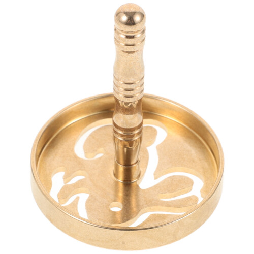 4Pcs Brass Incense Press Tool Golden Ash Mold for DIY Use 2