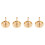 4Pcs Brass Incense Press Tool Golden Ash Mold for DIY Use 6