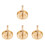 4Pcs Brass Incense Press Tool Golden Ash Mold for DIY Use 4
