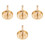 4Pcs Brass Incense Press Tool Golden Ash Mold for DIY Use 5
