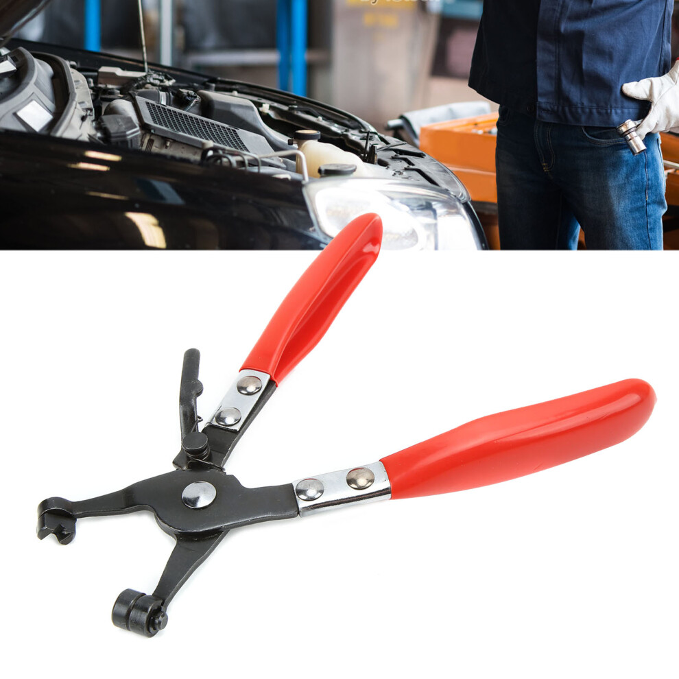 Stainless Steel Hose Clamp Pliers 8.6In Ring Swivel & Flat Band Repair Tool 8791357676186