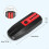 Dosimeter for GEIGER Counter Color-Coded Indicators for Easy Radiation Level Reading Black and Red 3