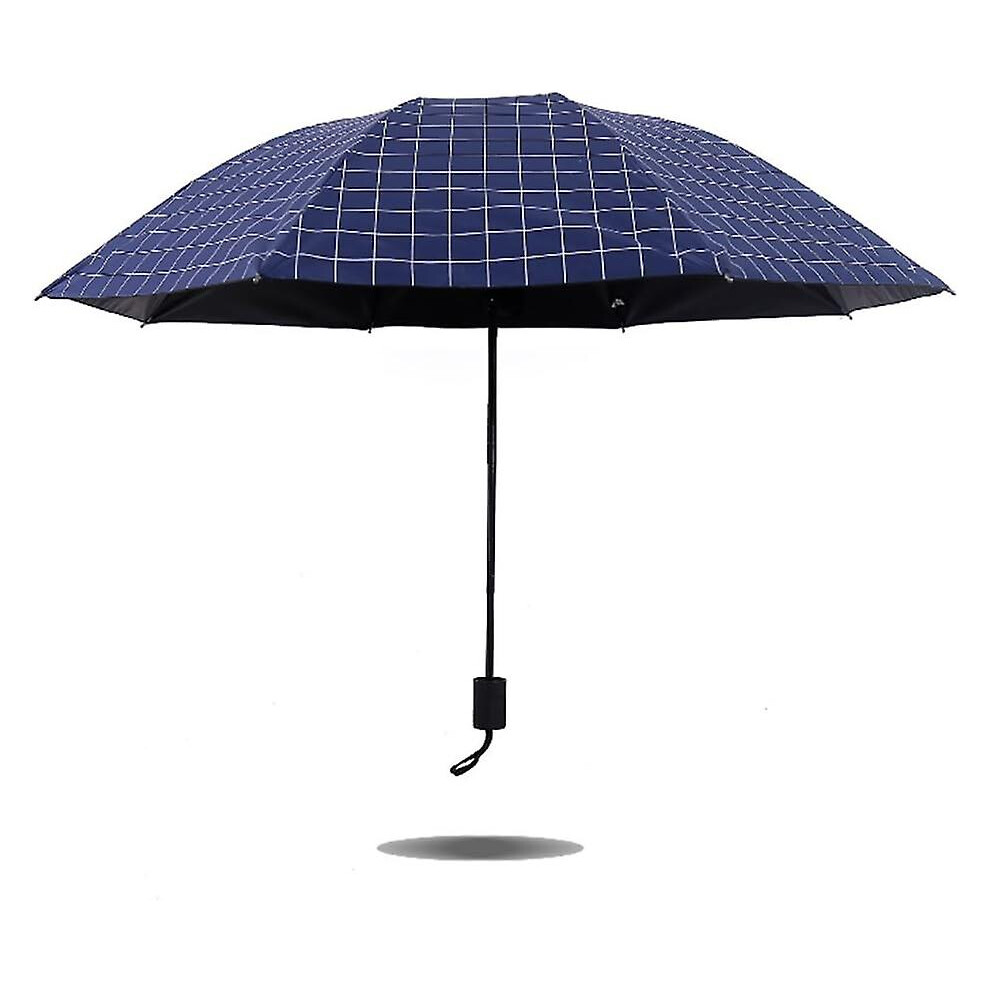 Kikidex (As Show, One Size) Mini Compact Umbrellas Square Lattice Lightweight Uv Protection Windproof Travel Umbrella For Sunny And Rainy