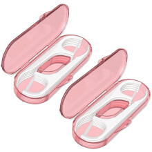 Dental Floss Pick Travel Box Portable Flossers Storage Case Pink Oral Care Teeth Cleaning Tools
