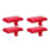 4Pcs Holiday Red Iron Stocking Hooks for Fireplace Mantel 7