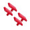 4Pcs Holiday Red Iron Stocking Hooks for Fireplace Mantel 9