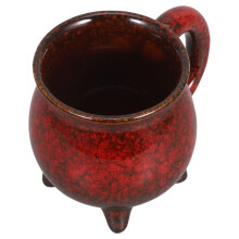 Red Ceramic Halloween Witch Cup Spooky Coffee Mug for Home Use