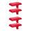 4Pcs Red Metal Mantel Stocking Holders for Fireplace 4