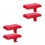 4Pcs Red Metal Mantel Stocking Holders for Fireplace 8