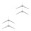 4Pcs Detachable White Artificial Tree Stand for Xmas Holiday Decor 8