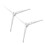 4Pcs Detachable White Artificial Tree Stand for Xmas Holiday Decor 2