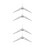 4Pcs Detachable White Artificial Tree Stand for Xmas Holiday Decor 6