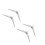 4Pcs Detachable White Artificial Tree Stand for Xmas Holiday Decor 7