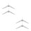 4Pcs Detachable White Artificial Tree Stand for Xmas Holiday Decor 5
