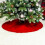 1St 80Cm Geraffter Weihnachtsbaumrock Rot 11