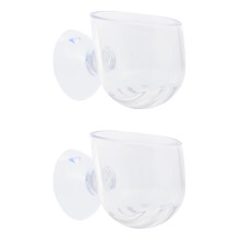 2 Bicchiere Acrilico Per Dispenser