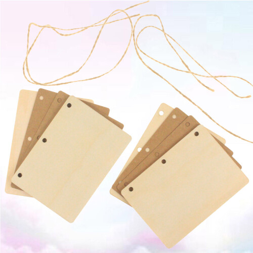 4St Rustiek DIY Bruiloft Boekje Beige Kraft Papier 1
