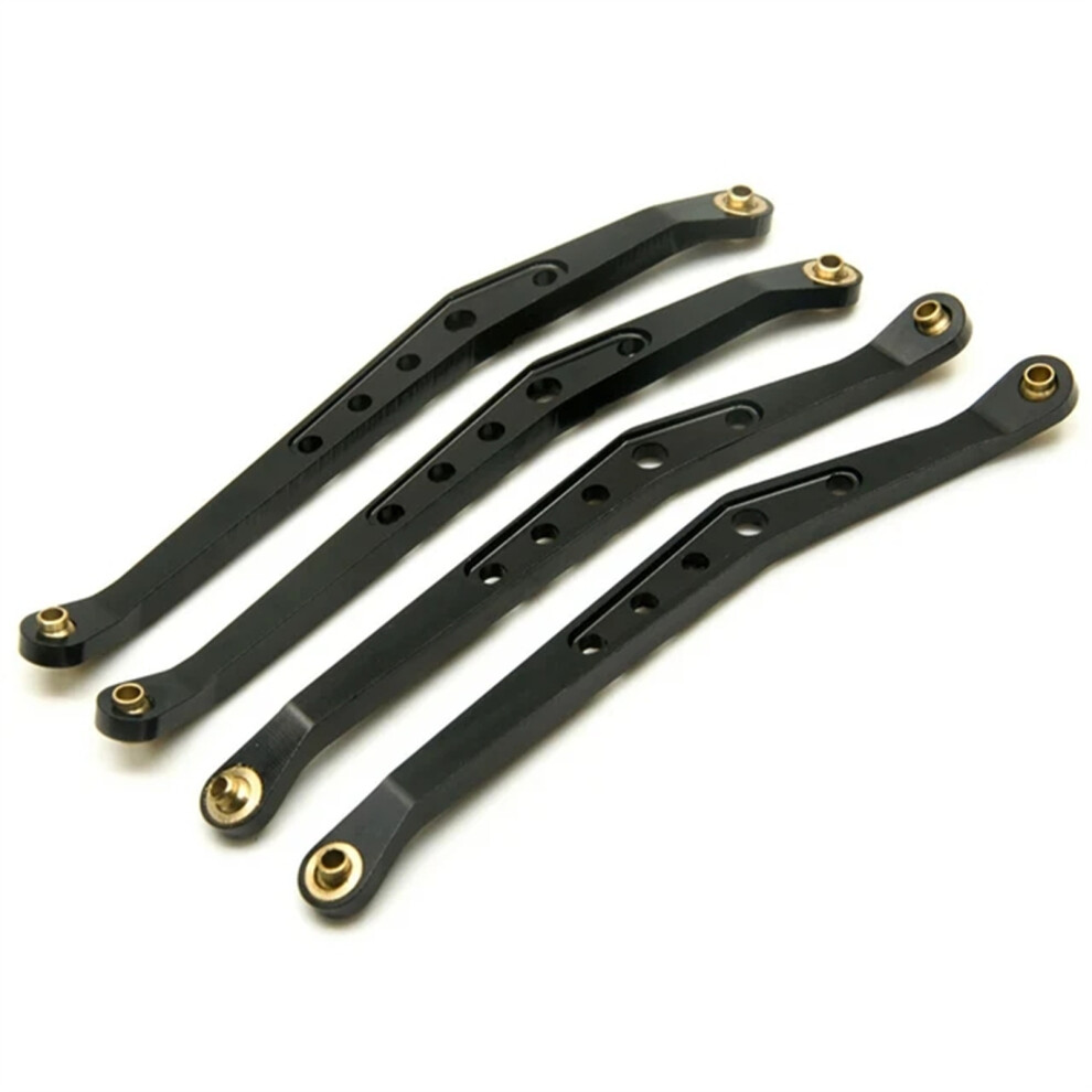(Black) 4pcs Wheelbase Steering Link Rod Set Aluminum Alloy For Wraith 1/10-image-OPC-PMQ2BQJ-NEW