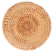 Mantel individual redondo tejido natural 16cm/6.3in 34-80g